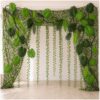 DrippeakGo 48PCS Jungle Decorations Kit with Jungle Net, Vines & Leaves