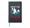 Drop The Rope Wakeboard Wakeboarding Wakesurf Hardcover Journal, Black