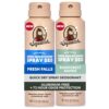 Dr. Squatch Spray Natural Men’s Deodorant – Quick Dry Deodorant Men, Aluminum Free, Dermatologist-Tested – Created for all Skin Types – Fresh Falls + Rainforest Rapids, 4oz (2-Pack)