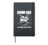 Drum Dad Fathers Day Drummer Hardcover Journal, Black