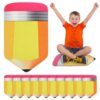Drydiet 12 Pcs Carpet Squares for Classroom Kids Floor Cushions,Pencil