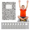 Drydiet 12 Pcs Classroom Rug 16 Inch Floor Cushions for Kids Soft Carpet Seats for Floor First Day of School Educational Mat Non Slip Back to School Learning Playing Areas Apple(Diary)