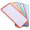 Dry Erase Labels 48pcs Magnetic with Color Borders for Classroom Use