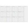 Dry Erase Wall Calendar, Giant Erasable Yearly Planner, Blank Undated, 59in