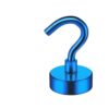 DSWMY 4Pcs Magnetic Hooks with Metal for Refrigerator Kitchen Wall