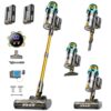 Dual-Battery Cordless Vacuum Cleaner 120 Mins(Eco) 58KPa 600W, Stick Vacuum