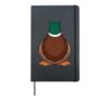 Duck Lazy Halloween Costume Hardcover Journal, Black