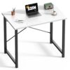 DUMOS 32 Inch Small Computer Desk, Gaming Desks for Home Office Bedroom