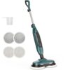 DUMOS Steam Mop for Floor Cleaning with Rotating Pads, Swivel Steering