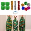Dunzoom 28 Pcs Christmas Tree Wrapping Game DIY Costume Kit