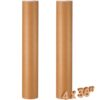 Dunzoom 2 Pack 4” x 36” Cardboard Mailing Tubes with Caps, 0.12" Thick