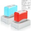 Dunzoom 2 Pcs Teacher Stamps for Classroom Special Accommodations Self Teacher Inking Grading Stamp for Classroom Back to School Homework Student Dormitory Gifts(Completed,Learning)