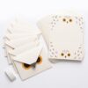 Dunzoom 90 Pcs Owl Writing Stationery Set 25 Magical Envelopes and 25 Owl Letter Paper 40 Dot Sticker in Kit, Wizard Party Favors for Halloween Magical Birthday Invitations Christmas