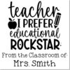 Duo Hand Educational Rockstar Classroom Book Stamp