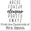 Duo Hand Elemeno Alphabet Teacher Stamp