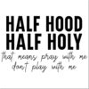 Duo Hand Half Hood Half Holy Bee Church Crafting Stamp