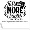 Duo Hand Just One More Chapter Book Return Stamp