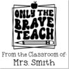 Duo Hand Only the Brave Teach Retro Apple Stamp