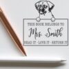 Duo Hand Peeking Puggle This Book Belongs to Stamp