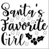 Duo Hand Santa's Starlet Journaling Christmas Stamp
