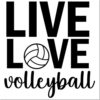 Duo Hand Spike Life Love Volleyball Card Making Stamp