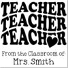 Duo Hand Teacher Love Library Book Stamp