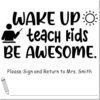 Duo Hand Wake Up and Inspire Kids Reward Stamp