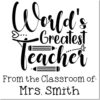 Duo Hand World's Greatest Teacher Book Stamp