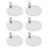 Duokon Engravable Metal Keychain Blanks 30mm Round for Lab H2D 3D Printer