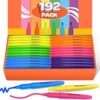 DUONIZAY 192 Count Highlighters Assorted Colors Bulk - 6 Colors Dry-Quickly No Bleed Chisel Tip Highlighter, Markers Set for Classroom Office, Back to School Supplies for Teacher Kids Adults