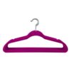 Durable Plastic and Fabric Clothes Hanger, 10 Count