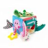 DuskHaven Learning Block Sensory Activity Toy Fine Motor Skill Cube Educational Plaything Interactive Design Soft Cushioned Material Suitable for Infant Travel Playroom Nursery, Ocean