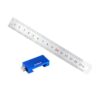 Duty Layout Tool with Sliding Block, 15cm Steel Ruler