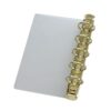 Duty Refillable Binder Clip Insert Pad, Golden M5 2cm