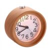 DUYHBAWRS Digital Alarm Clock with of Alarms, Display Time Temperature Humidity, Wood Housing, Sound Control Function
