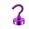 DWLANMLHYA 4Pcs Magnetic Hooks with Metal for Refrigerator Kitchen Wall