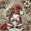 DYAIYYMQ Gnome Stamped Cross Stitch Kit for Adults 13.7x13.7 inches