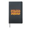 Dyslexia Squad Rainbow Awareness Hardcover Journal, Black