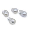 DYYMQGO One Natural Freshwater Baroque Cultured Pearl - Natural, Irregular, Free-Form White Pearl, pre-drilled, Suitable for DIY Jewelry Making, Necklaces, Bracelets, and Earrings.