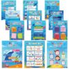 Eaasty 12 Pcs Under The Sea Classroom Decor Back to School Writing Strategies Posters Parts of Speech Posters Ocean Classroom Chart 16''x11'' ELA Class Must Haves for Elementary Kindergarten Preschool