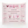 Eaasty 23 Pcs Breast Cancer Awareness Trifold Poster Board 26 X17 Inch White Corrugated Display Boards with Pink Ribbon Cardboard Foldable Picture Posterboard for Breast Cancer Party Decor Supplies