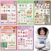 Eaasty Kids Pretend Play Notepads 4 x 6 Inch Pads for Kids 40 Pages Pretend Notebooks Imaginative Role for Toddlers(6 Pack,Children)