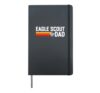 Eagle Scout Dad Scouting Pride Scouts BSA Retro 80's Hardcover Journal, Black