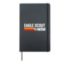 Eagle Scout Mom Scouting Pride Scouts BSA Retro 80's Hardcover Journal, Black