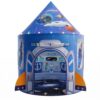 EagleStone Rocket Pop Up Play Tent for Kids with LED Lights Playhouse
