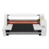 eaizybuk Hot Cold Roll Laminator Machine,13.78'' Single & Double Sided Thermal Laminator 2 Heating Modes for Paper Card Wood Veneer PVC Foil, Digital Display, Safety Protection 700W