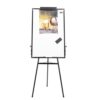 eaizybuk Portable Easel Whiteboard,24x36in Magnetic White Dry Erase Bulletin Board Mobile Whiteboard with Height Adjustable Tripod Stand,Removable Pen Rest for Office, Classroom,6 Magnets, 1 Eraser