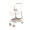 Early Learning Mini Foldable Grocery Cart for Kids,Flower Basket