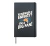 Earth Day - Renewable Energy I'm A Big Fan Hardcover Journal, Black