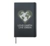 Earth Day Climate Change Action Awareness Hardcover Journal, Black